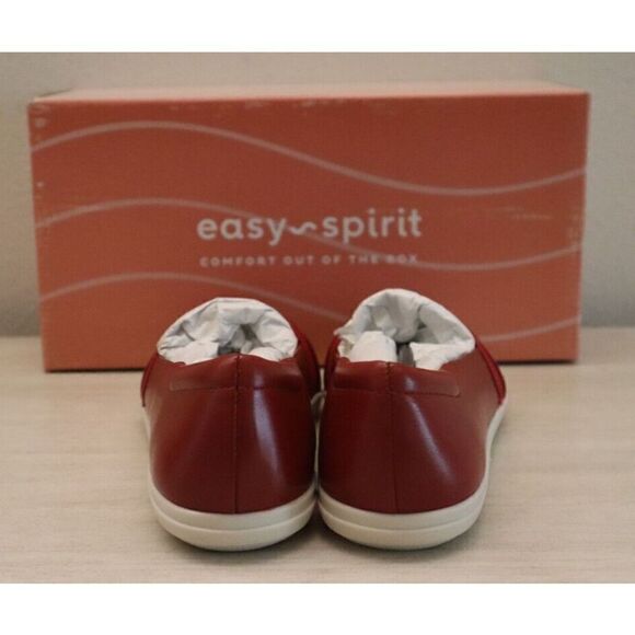 Easy Spirit 12941505 Women's Sz 5 Red SeBounce Suede Leather Flat Slip On Shoes - Picture 2 of 9
